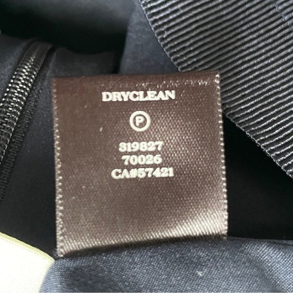 NEW Ann Taylor Diamond Print Jacquard Pencil Skirt Navy Blue Women’s Size 14 - Picture 6 of 10